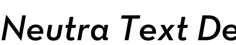 Neutra Text Light Alt Demi Italic cкачати шрифт безкоштовно